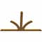 Ekena Millwork Richland Rough Sawn Timber Gable Bracket, Western Red Cedar, 108"W x 68"H x 2"D x 6"F, 15/12 Pitch GBW108X68X0206RIC00RWR - alternate 4